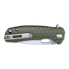 HONEY BADGER FLIPPER LARGE GREEN - LAME 92MM - MANCHE FRN - CLIP