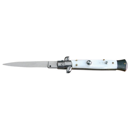 PLIANT AUTOMATIQUE - LAME 95MM - MANCHE PLAQUETTES IMITATION PERLE
