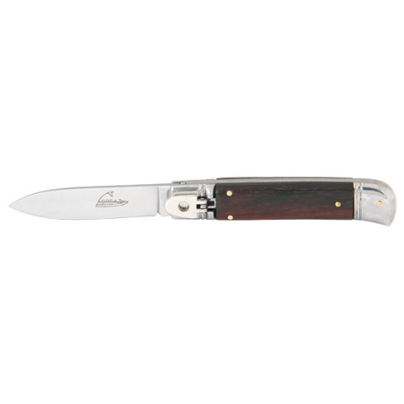 PLIANT AUTOMATIQUE - LAME 80MM - MANCHE PALISSANDRE - MITRES INOX