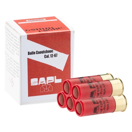 CARTOUCHES GOMM-COGNE À BALLE CAOUTCHOUC 12/67