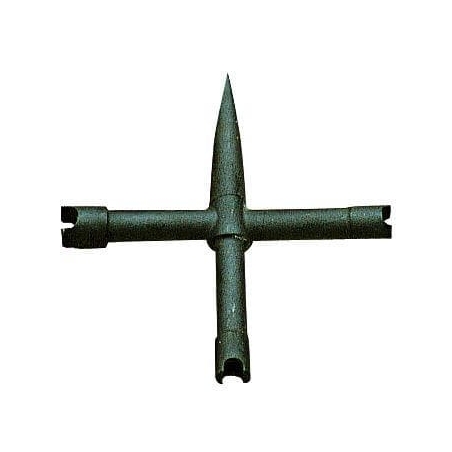 CLEF DÉMONTE CHEMINÉE PEDERSOLI CRUCIFORME UNIVERSELLE