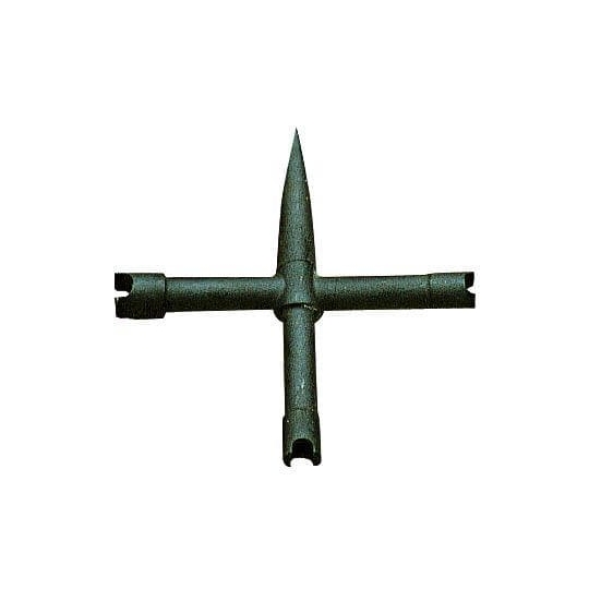 CLEF DÉMONTE CHEMINÉE PEDERSOLI CRUCIFORME UNIVERSELLE