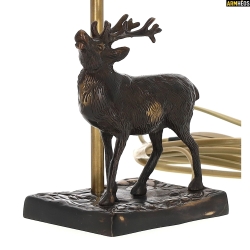 LOVERGREEN LAMPE BRONZE CERF