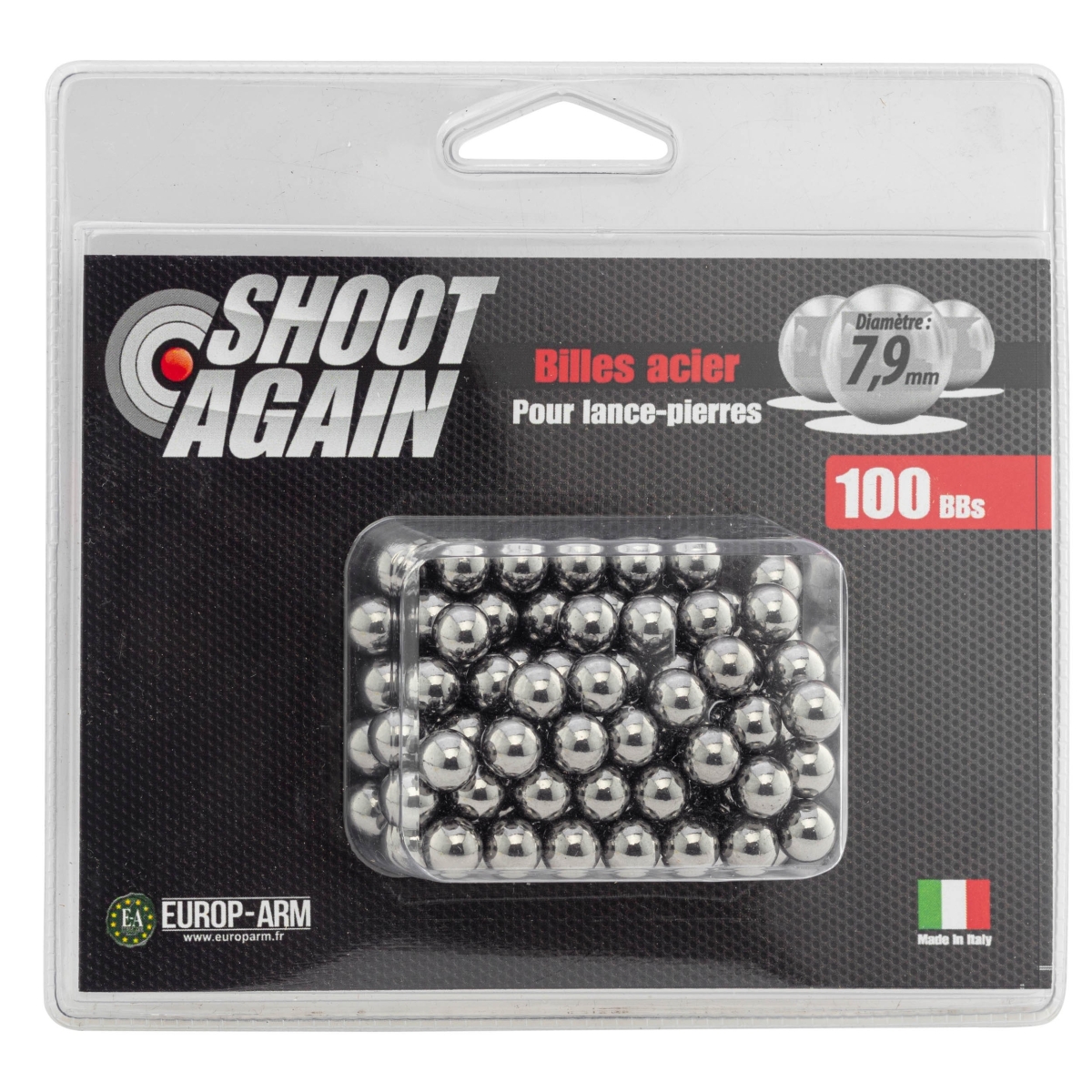 100 BILLES ACIER - 7,9 MM. 100 BILLES ACIER - 7,9 MM.