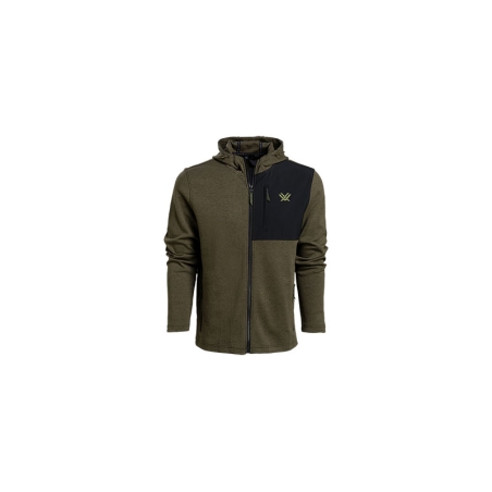 SWEAT A CAPUCHE HORIZON SEEKER KAKI/NOIR