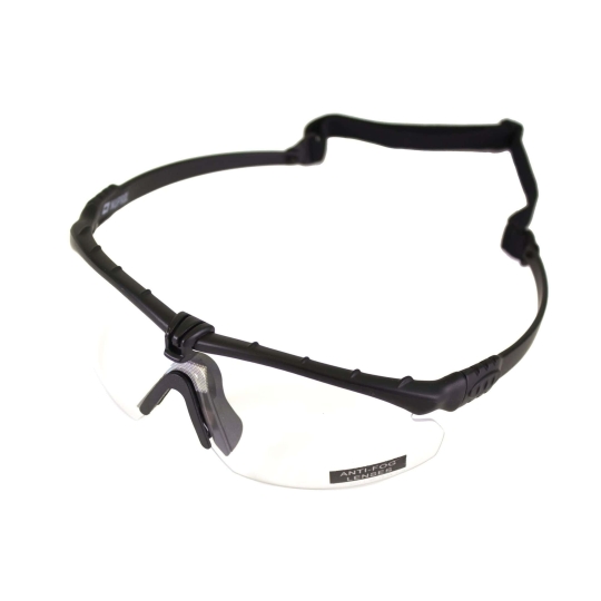 LUNETTES BATTLE PRO THERMAL NOIR/CLEAR AVEC INSERT - NUPROL