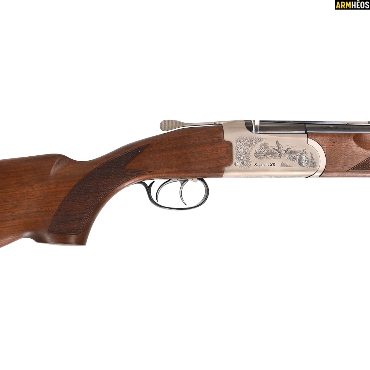 VERNEY CARRON FUSIL SUPERPOSÉ SAGITTAIRE XS20 CAL. 20 gravure VERNEY CARRON FUSIL SUPERPOSÉ SAGITTAIRE XS20 CAL. 20 gravure