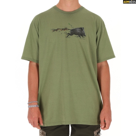 LOVERGREEN T-SHIRT ENFANT SANGLIER ATTAQUE