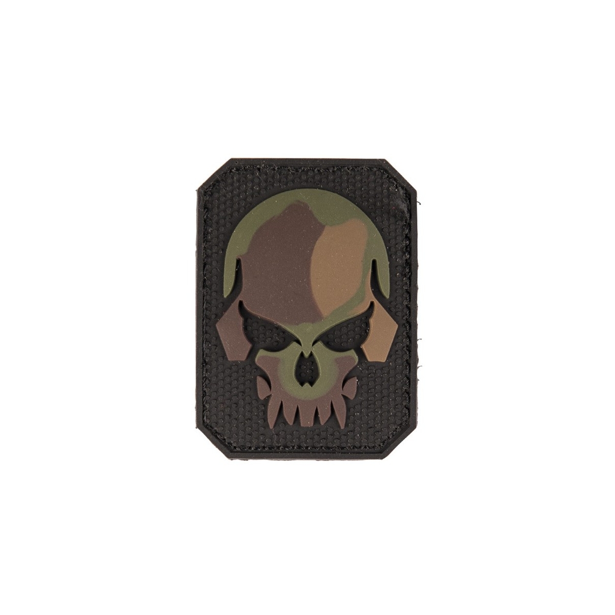 PATCH PVC TÊTE DE MORT CAMO 6 X 4.5CM PATCH PVC TÊTE DE MORT CAMO 6 X 4.5CM