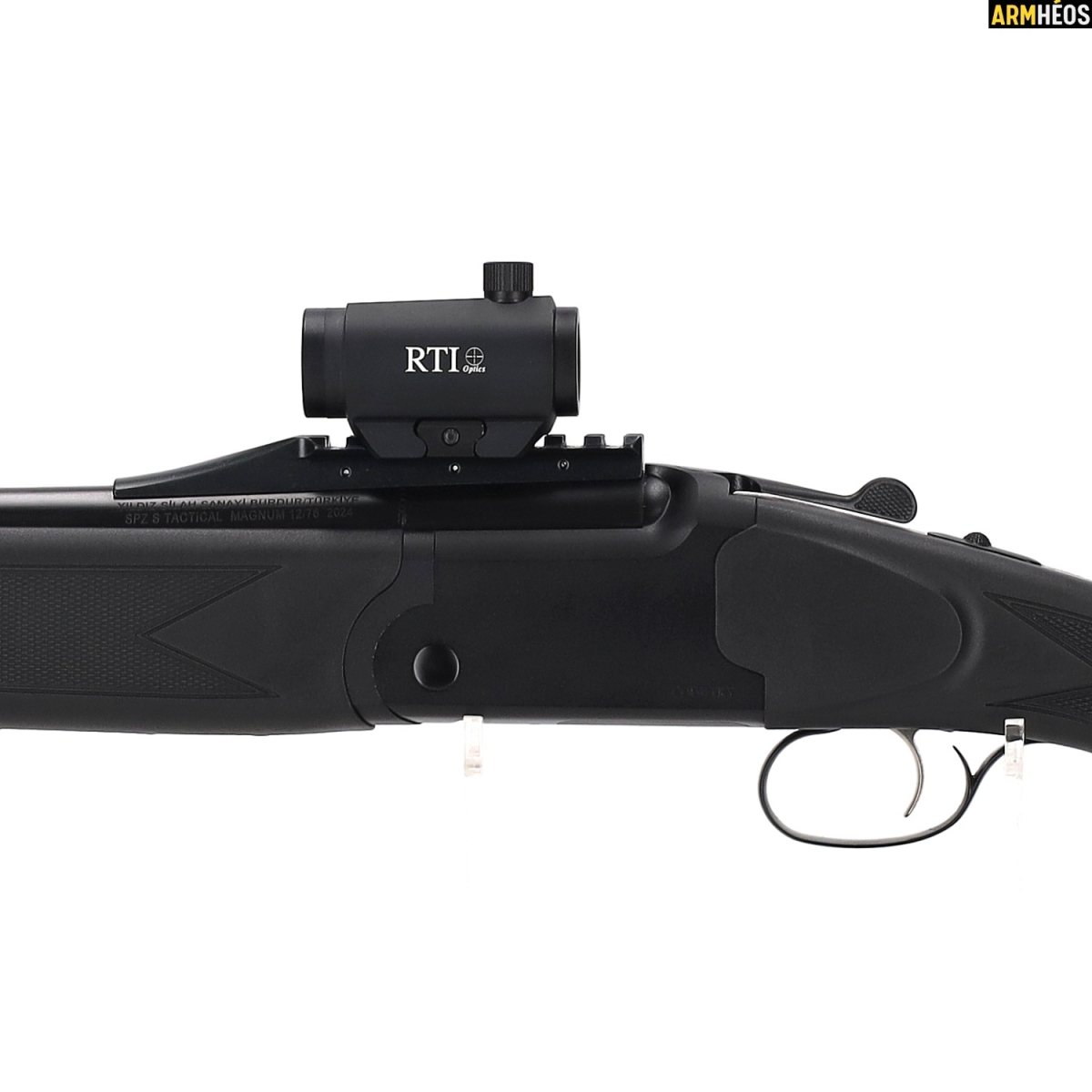 COUNTRY - pack tactique fusil superposé slug st tactical cal 12/76 + point rouge - zomm gauche COUNTRY - pack tactique fusil superposé slug st tactical cal 12/76 + point rouge - zomm gauche
