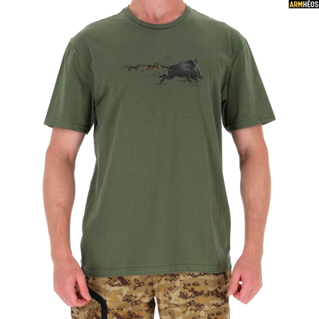 LOVERGREEN T-SHIRT KAKI SANGLIER
