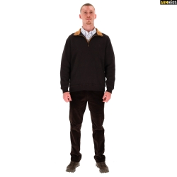 LOVER GREEN SWEAT COL ZIPPE...