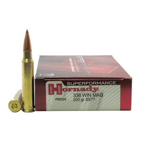 HORNADY CAL .338 WIN MAG  SUPERFORMANCE  200GR / 13 GRAMMES