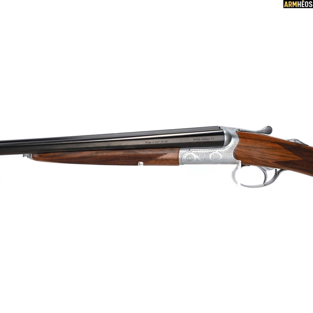 BERETTA JUXTAPOSÉ 486 JUXTA CAL.28/70 CROSSE ANGLAISE CANON 71 CM. zoom gauche BERETTA JUXTAPOSÉ 486 JUXTA CAL.28/70 CROSSE ANGLAISE CANON 71 CM. zoom gauche