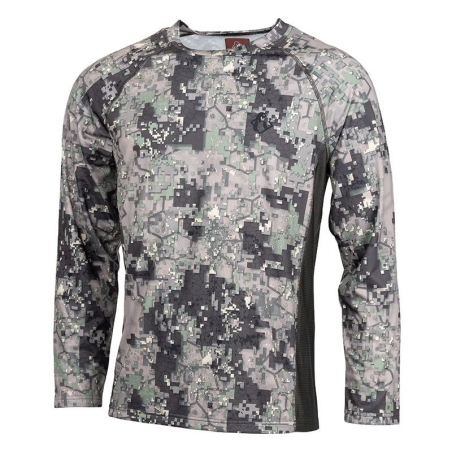 SOMLYS T-SHIRT MANCHES LONGUES STRETCH DIGITAL VERT