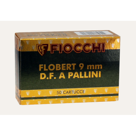 FIOCCHI CARTOUCHES 9 MM FLOBERT A GRENAILLE DE PLOMB N°8