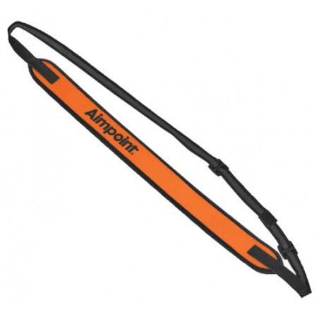 AIMPOINT BRETELLE NEOPRENE ORANGE ET NOIR