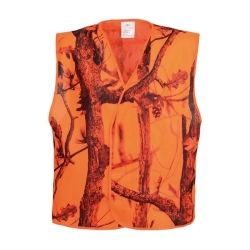 PERCUSSION GILET DE TRAQUE GHOST CAMO FOREST FLUO