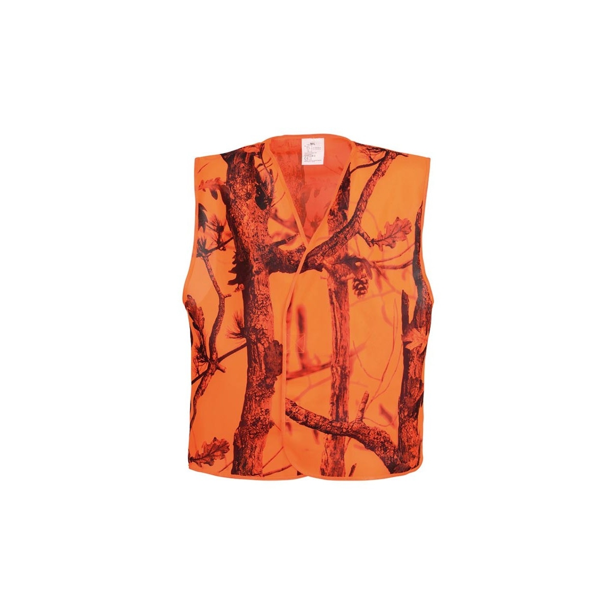 PERCUSSION GILET DE TRAQUE GHOST CAMO FOREST FLUO