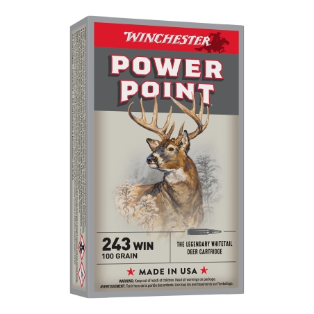 WINCHESTER CAL .243 WIN, POWER-POINT - 6.4 GRAMMES