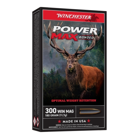 WINCHESTER CAL .300 WIN MAG POWER MAX BONDED 180GR / 11.7 GRAMMES