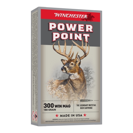 WINCHESTER CAL .300 WIN MAG, POWER-POINT - 11.7GRAMMES