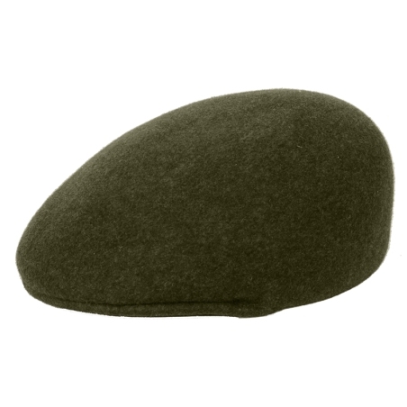 Faustmann GERMANY - CASQUETTE PLATE OLIVE UNI 100% LAINE