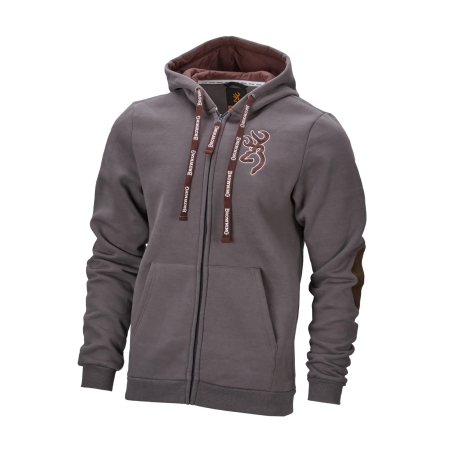 BROWNING SWEATSHIRT SNAPSHOT ZIP ASHGREY