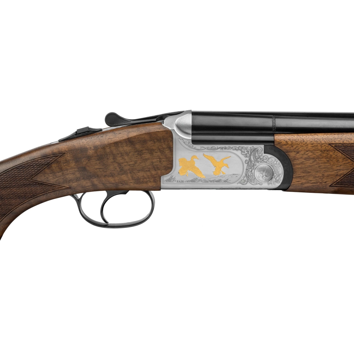 FUSIL FAIR SUPERPOSÉ - CLASSIC ACIER - EXTRACTEUR - BASCULE SILVER - CAL. 12 FUSIL FAIR SUPERPOSÉ - CLASSIC ACIER - EXTRACTEUR - BASCULE SILVER - CAL. 12