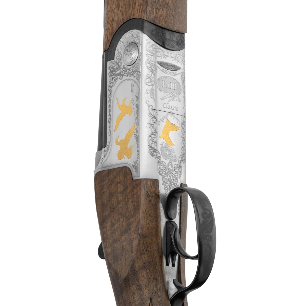 FUSIL FAIR SUPERPOSÉ - CLASSIC ACIER - EXTRACTEUR - BASCULE SILVER - CAL. 12 FUSIL FAIR SUPERPOSÉ - CLASSIC ACIER - EXTRACTEUR - BASCULE SILVER - CAL. 12