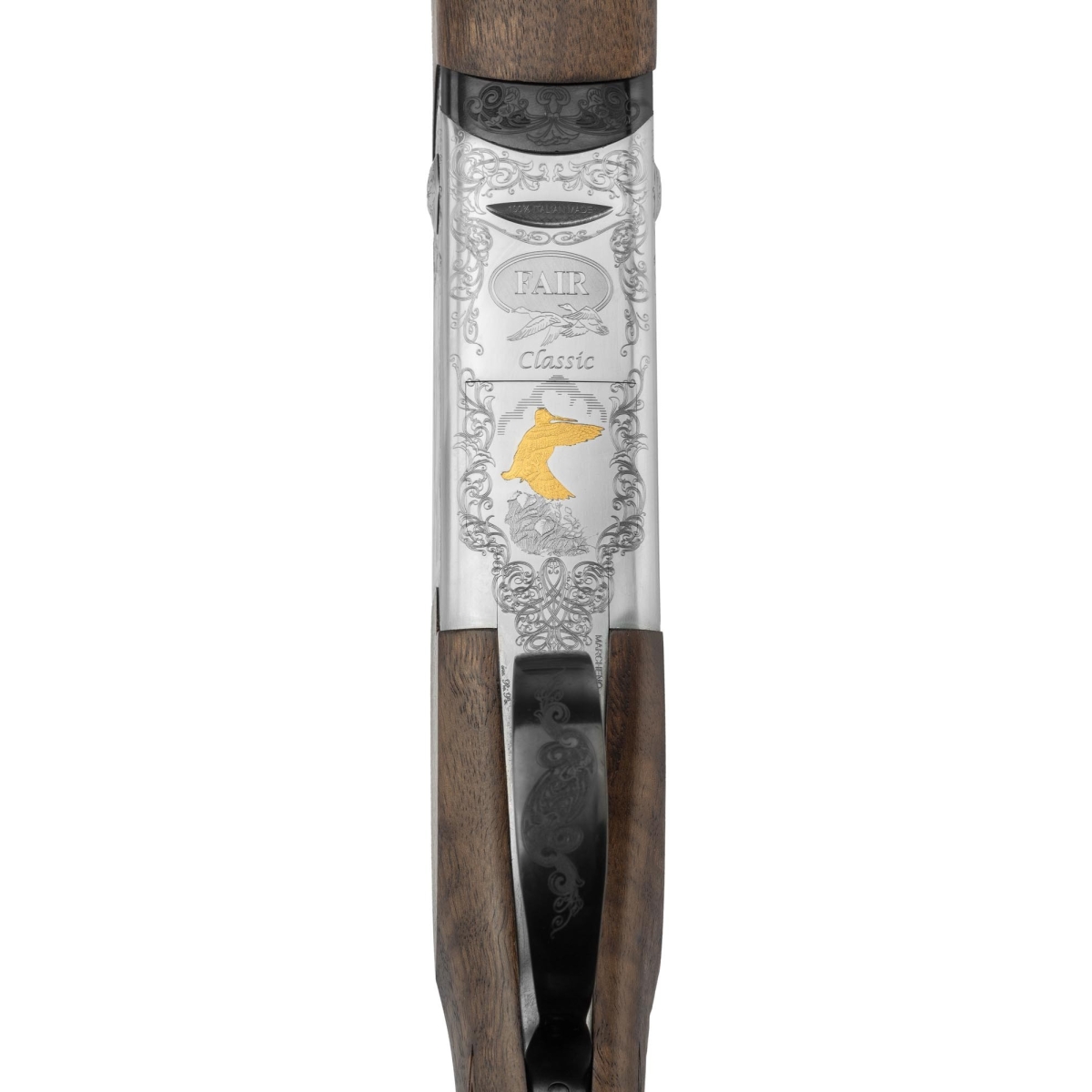 FUSIL FAIR SUPERPOSÉ - CLASSIC ACIER - EXTRACTEUR - BASCULE SILVER - CAL. 12 FUSIL FAIR SUPERPOSÉ - CLASSIC ACIER - EXTRACTEUR - BASCULE SILVER - CAL. 12