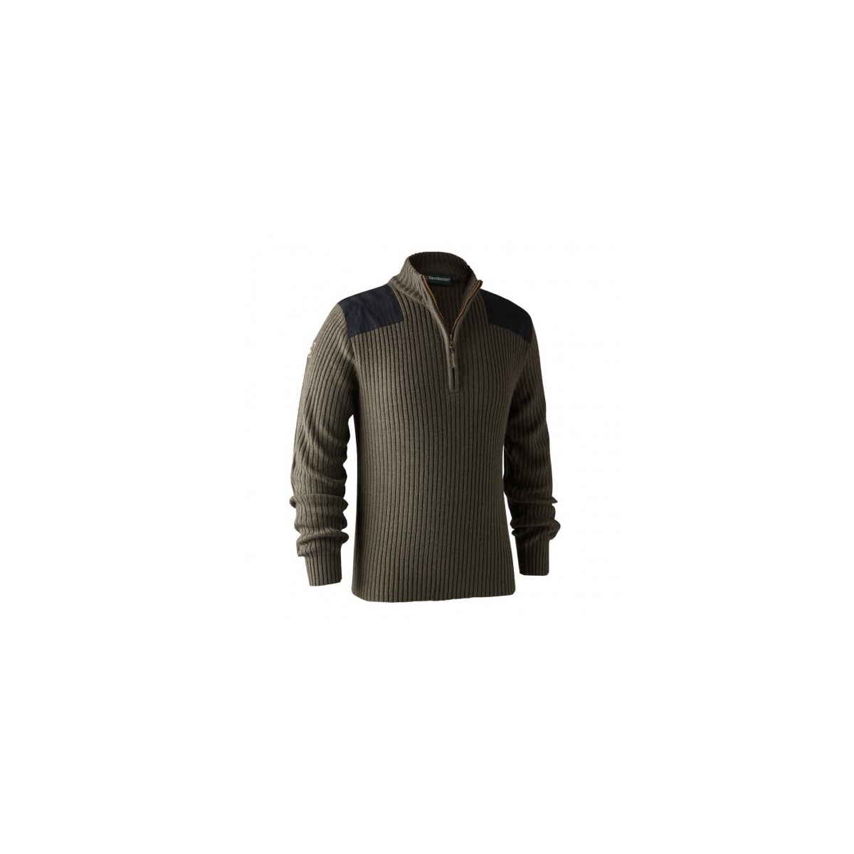 PULL A COL ZIPPE ROGALAND BROWN