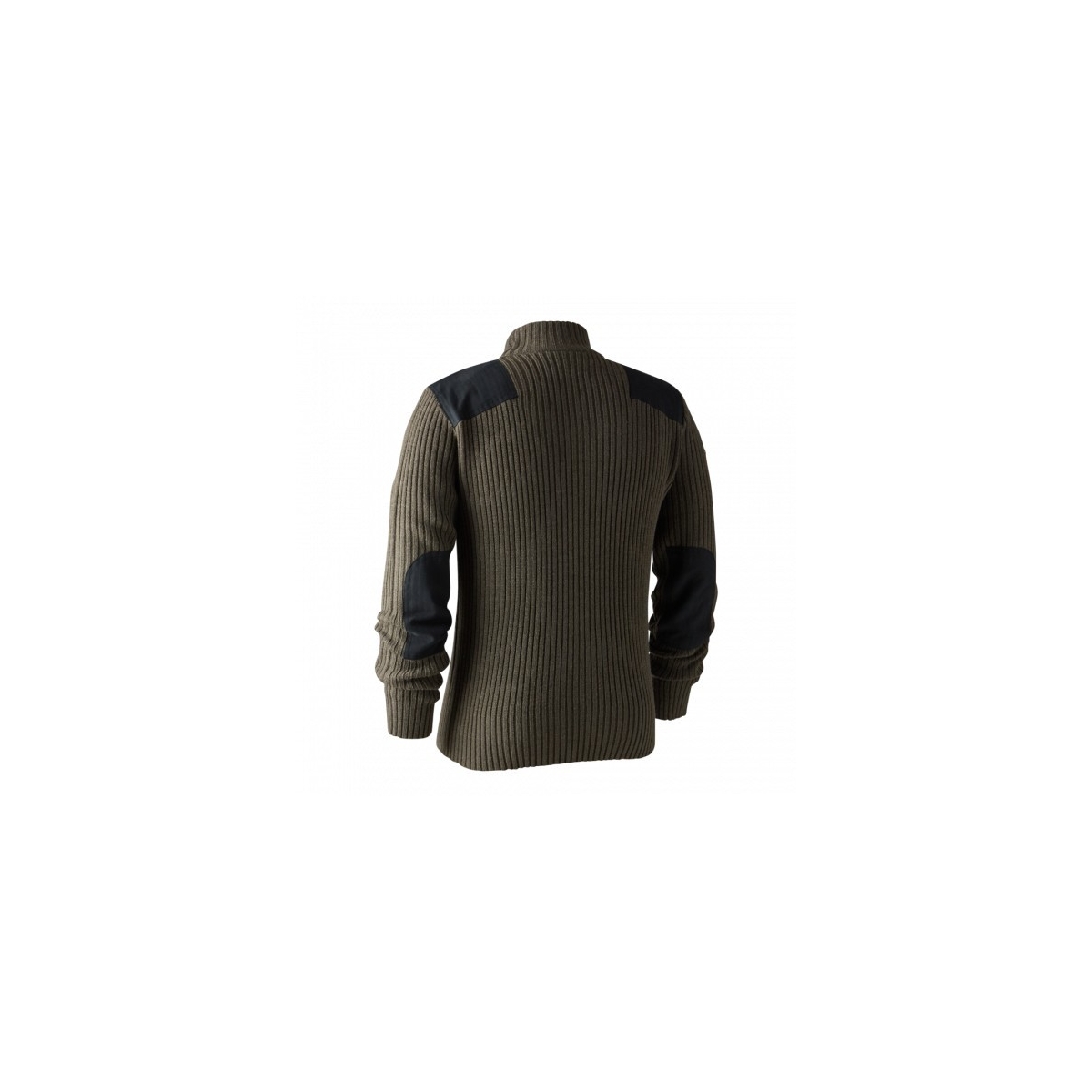 PULL A COL ZIPPE ROGALAND BROWN