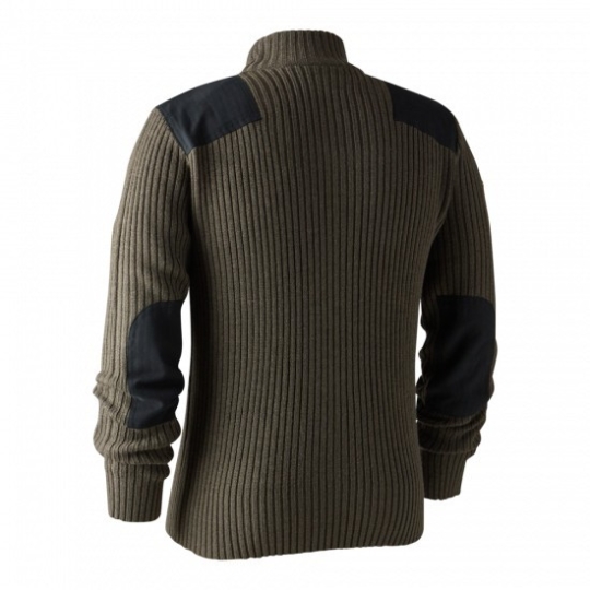 PULL A COL ZIPPE ROGALAND BROWN