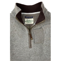 SWEAT COL ZIPPE LAINE CHAT