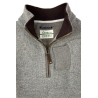 SWEAT COL ZIPPE LAINE CHAT SWEAT COL ZIPPE LAINE CHAT