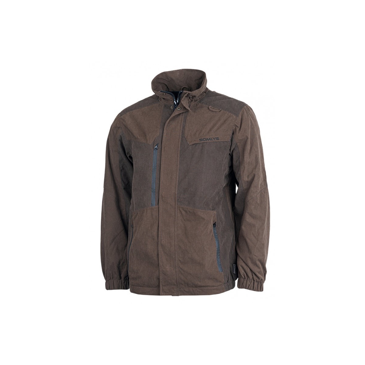 VESTE BICOLORE MARRON CLASSY