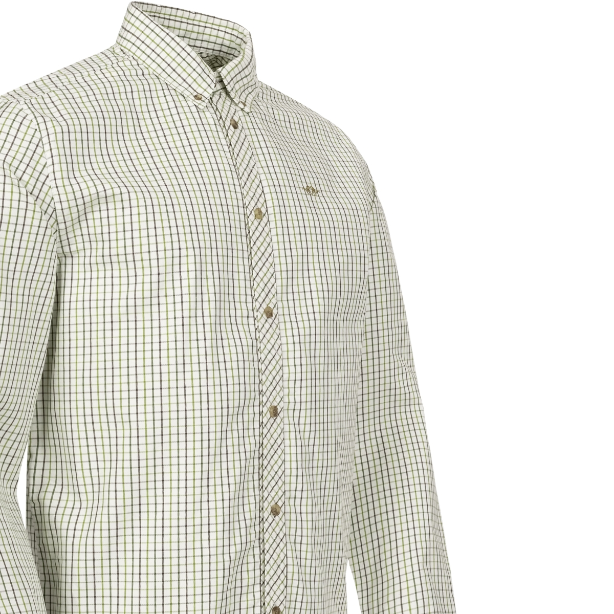 BLASER CHEMISE TRISTAN OLIVE/BEIGE