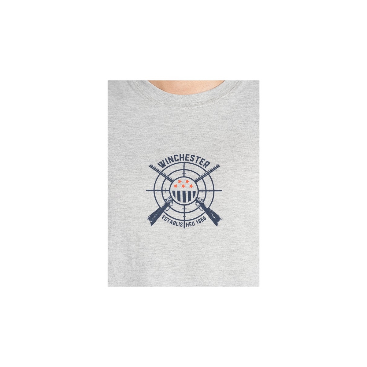 WINCHESTER T SHIRT PARLIN MELANGED GREY WINCHESTER T SHIRT PARLIN MELANGED GREY