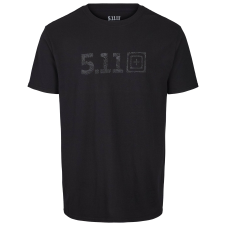 5.11 T-SHIRT TOPO LOGO NOIR