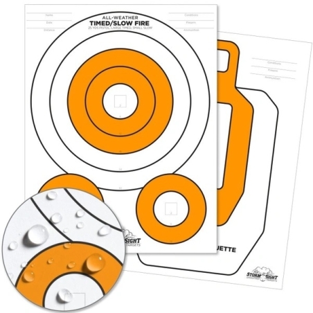 RITR CIBLES CLOSE RANGE ORANGE / BLANCHES RECTO VERSO