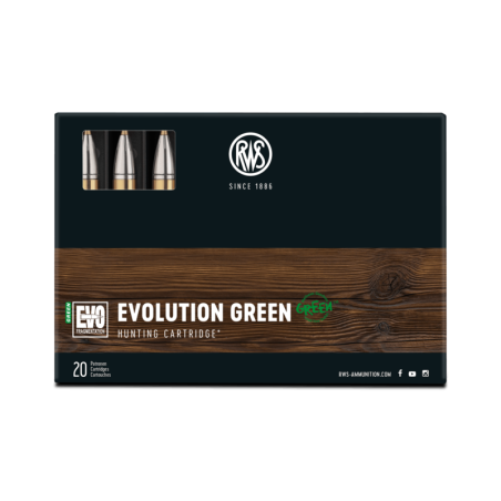 RWS CAL .9,3X74, EVOLUTION GREEN - 11.9GRAMMES