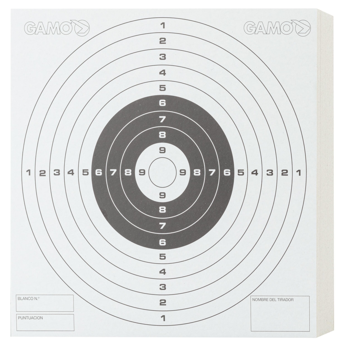 PAQUET DE 100 CIBLES CARTONNÉES 14 X 14 - GAMO PAQUET DE 100 CIBLES CARTONNÉES 14 X 14 - GAMO