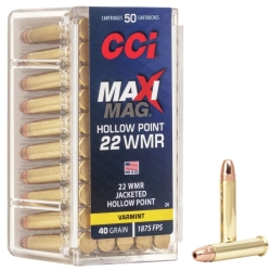CCI .22WMR MAXIMAG CUIVREES...