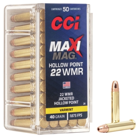 CCI .22WMR MAXIMAG CUIVREES 40GR X50