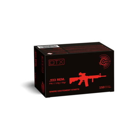 GECO .223 REM FMJ DTX 55GR X150