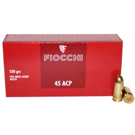 FIOCCHI .45 ACP FMJ 230GR X50