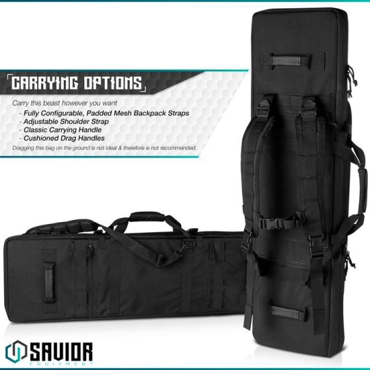 SAVIOR HOUSSE URBAN WARFARE 42" DOUBLE NOIRE
