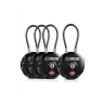 SAVIOR LOT DE 4 CADENAS À CABLE NOIR SAVIOR LOT DE 4 CADENAS À CABLE NOIR