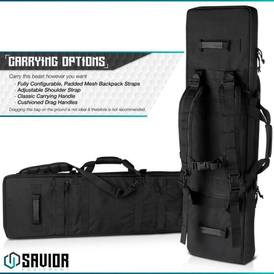 SAVIOR HOUSSE URBAN WARFARE 46" DOUBLE NOIRE
